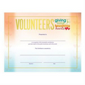 Volunteers Foil-Stamped Recognition Certificate